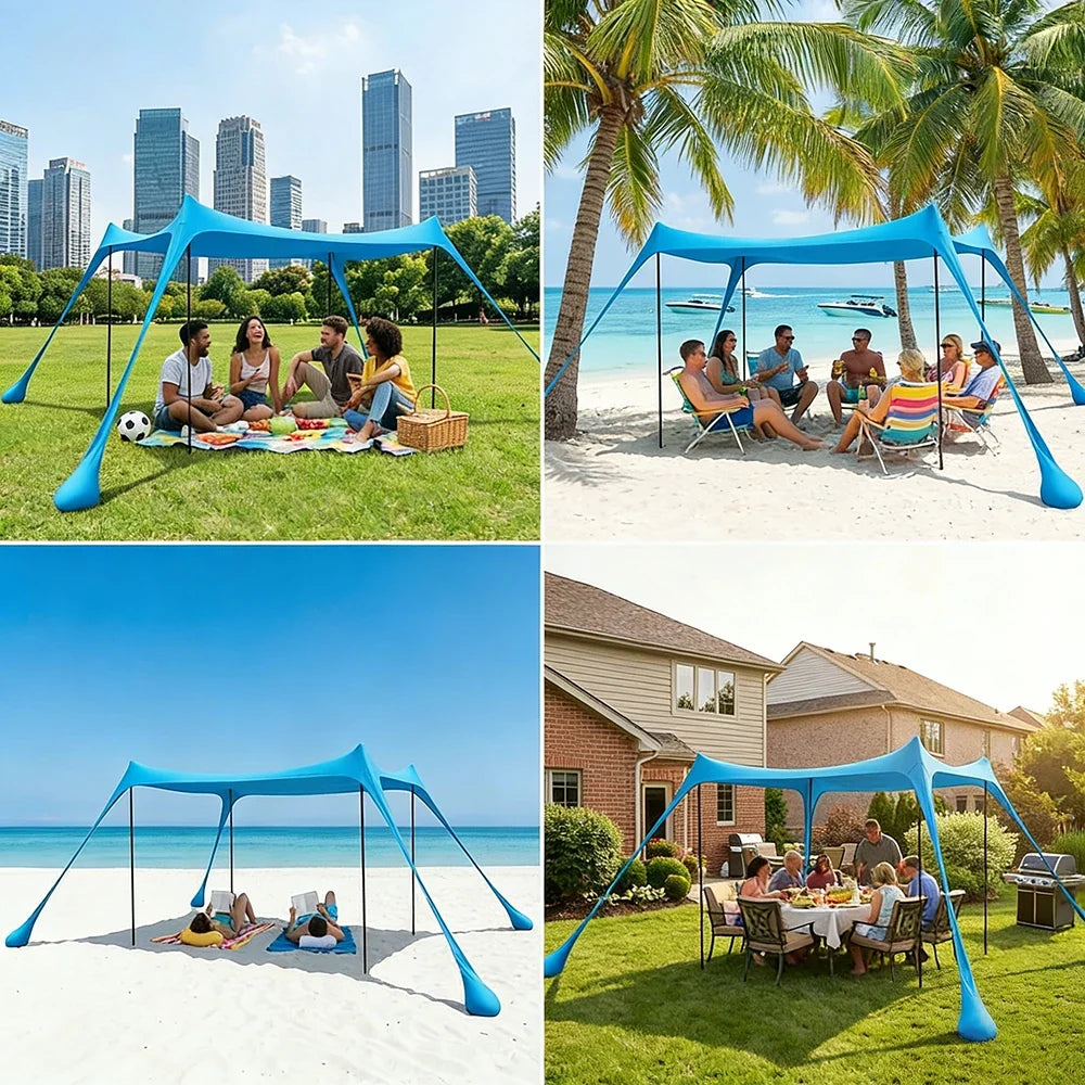 Navando rekbare open strandtent