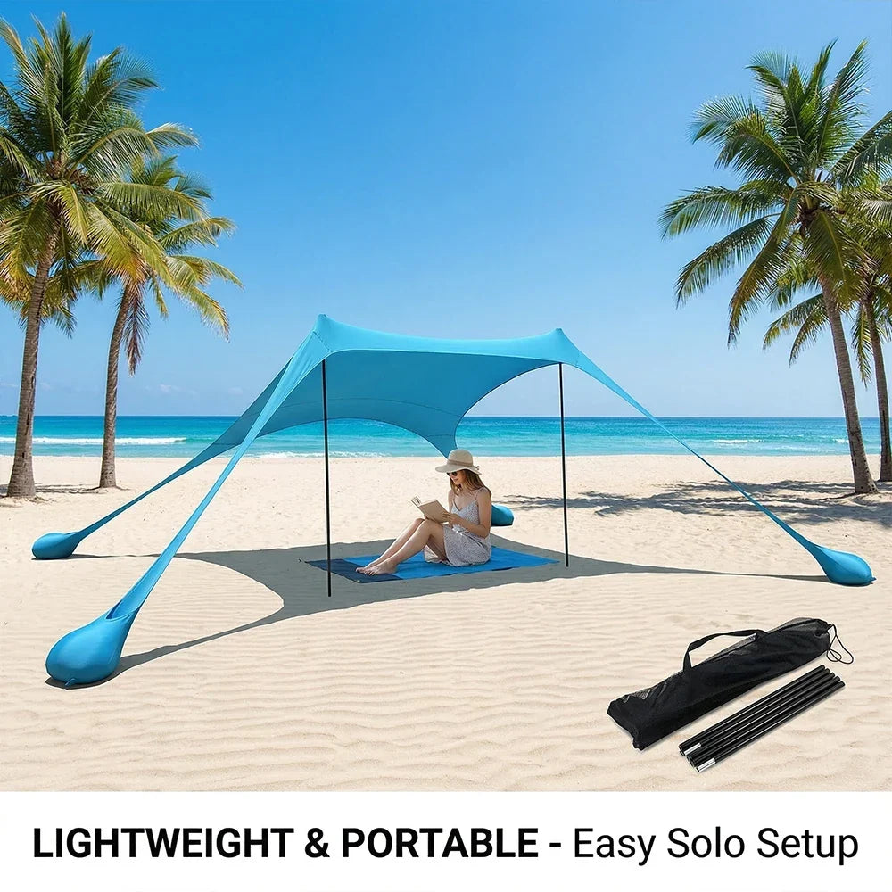 Navando rekbare open strandtent