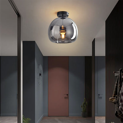 Vörre Retro Koperen Glas Plafondlamp