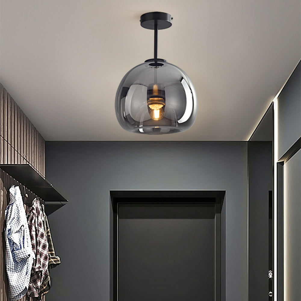 Vörre Retro Koperen Glas Plafondlamp