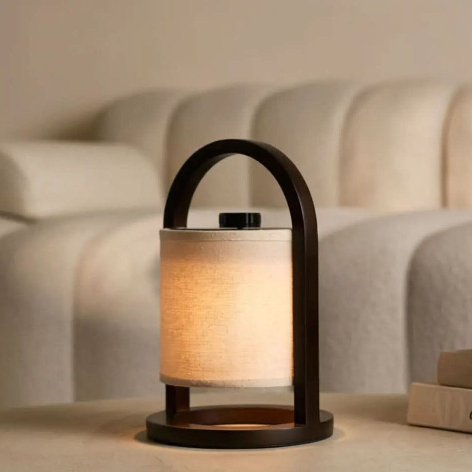 LumiWood draadloze LED tafellamp