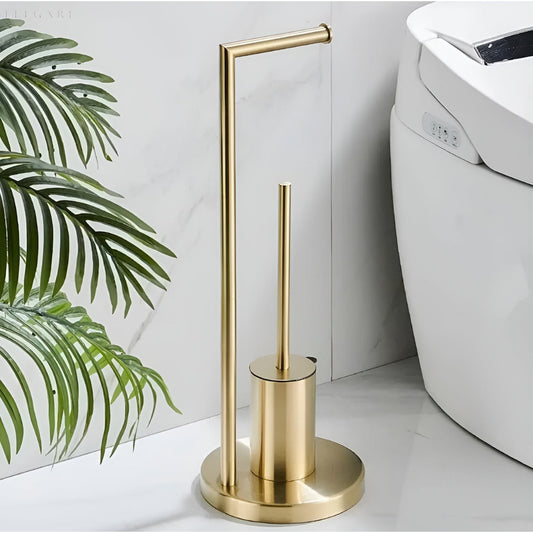Toiletrolhouder met Geïntegreerde Toiletborstel