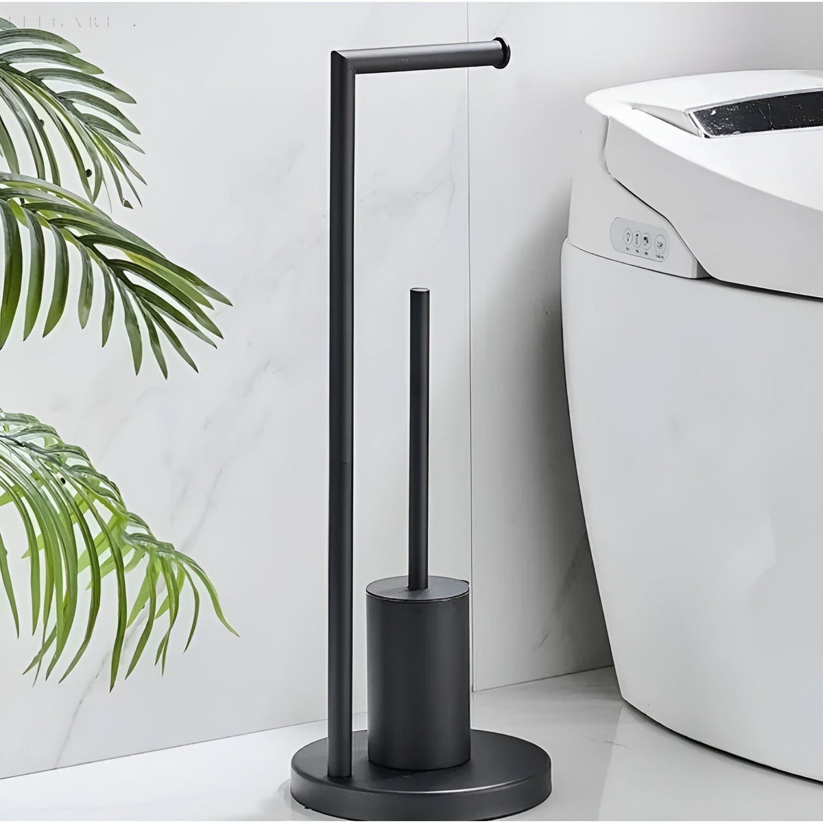 Toiletrolhouder met Geïntegreerde Toiletborstel