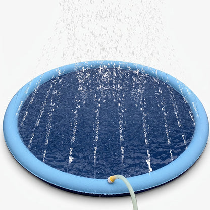 Ronde waterspeelmat met sproeiers