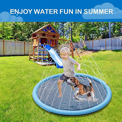Ronde waterspeelmat met sproeiers