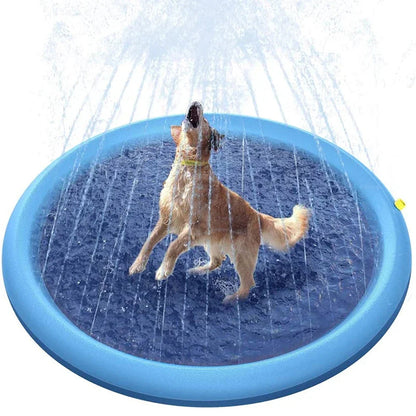 Ronde waterspeelmat met sproeiers