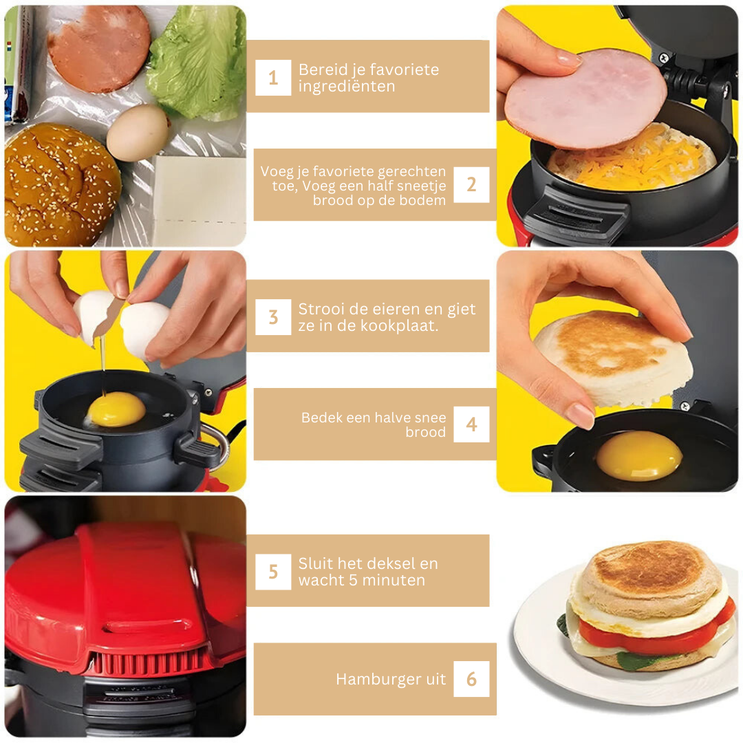 SnackCrafter multifunctionele sandwichmaker