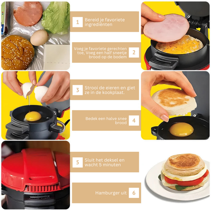 SnackCrafter multifunctionele sandwichmaker