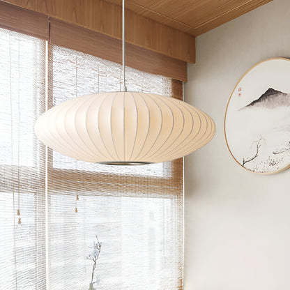 Moderne Witte Stoffen Hanglamp 40 cm