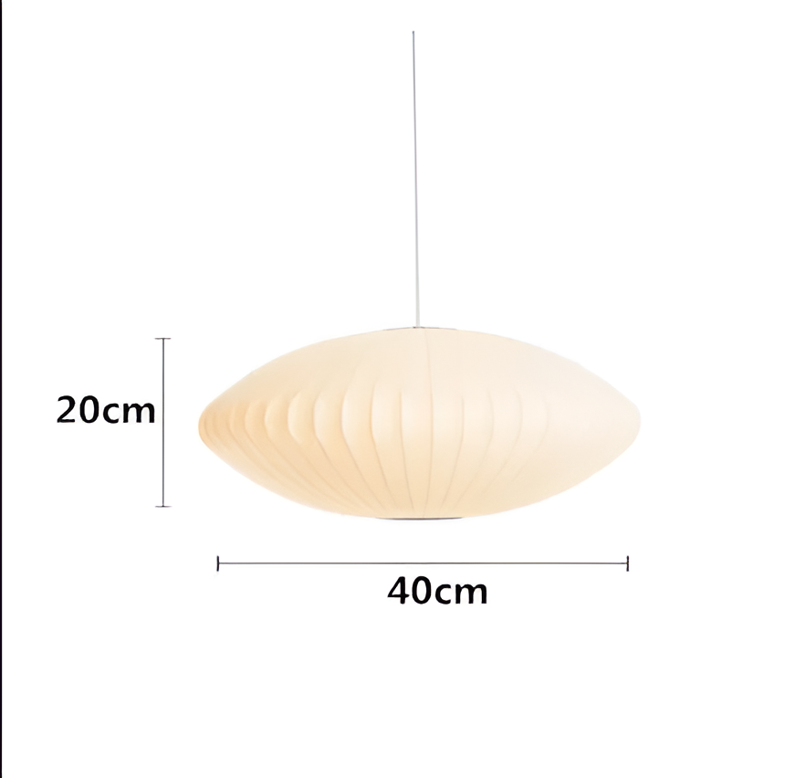Moderne Witte Stoffen Hanglamp 40 cm