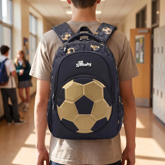 Voetbalthema Schoolrugzak Voor Jongens