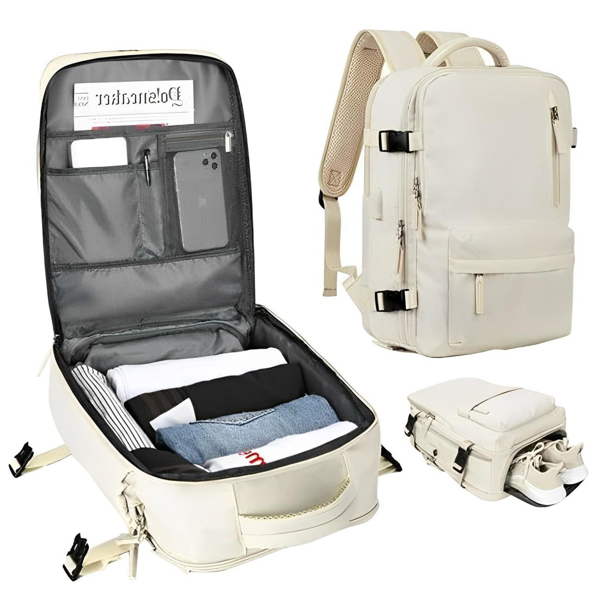 Navando clamshell reisrugzak handbagage
