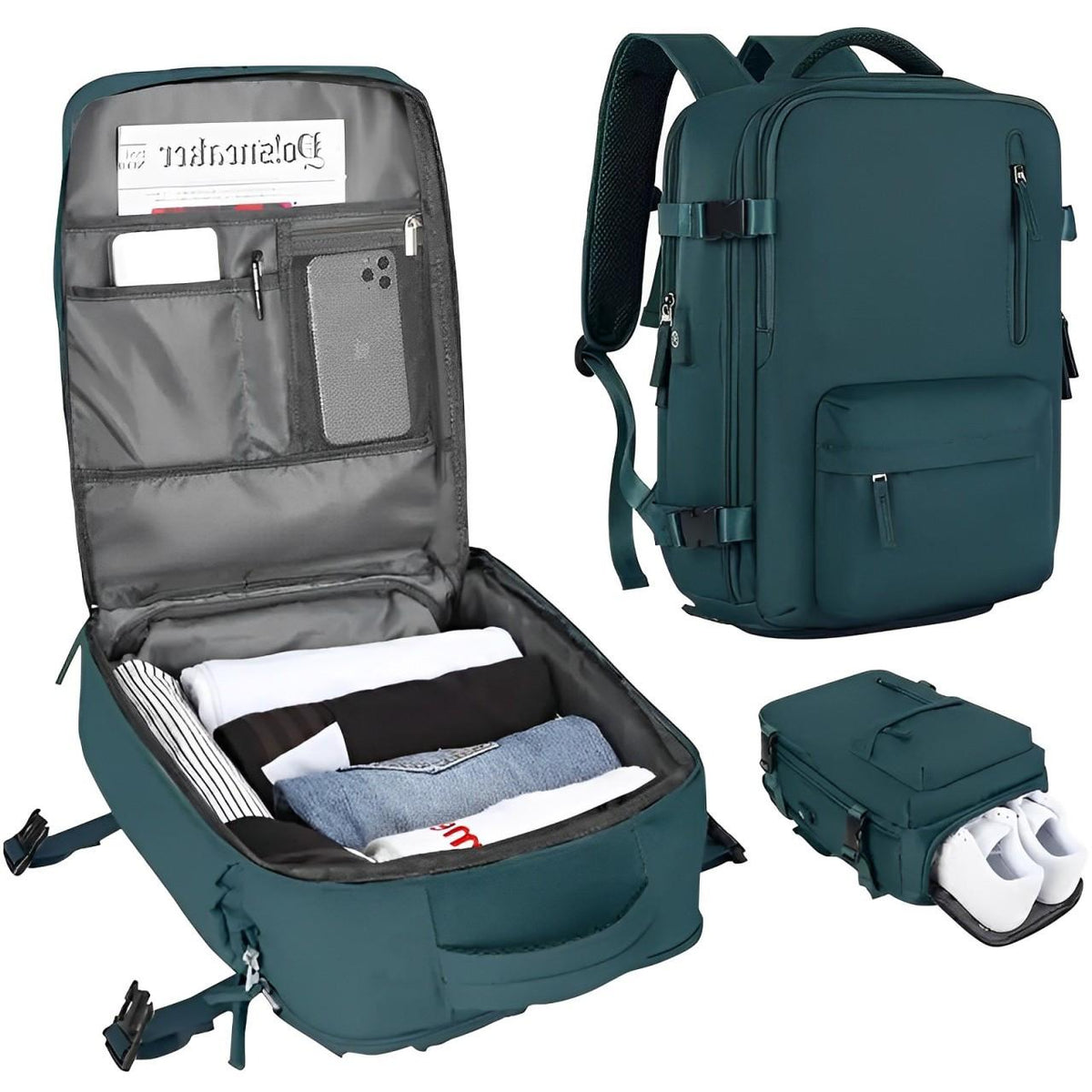 Navando ruime clamshell reisrugzak handbagage
