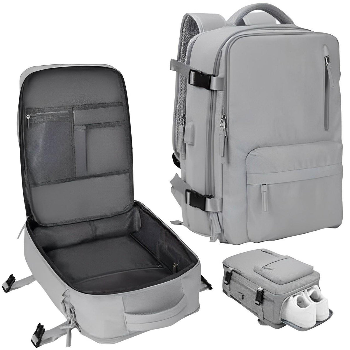 Navando ruime clamshell reisrugzak handbagage
