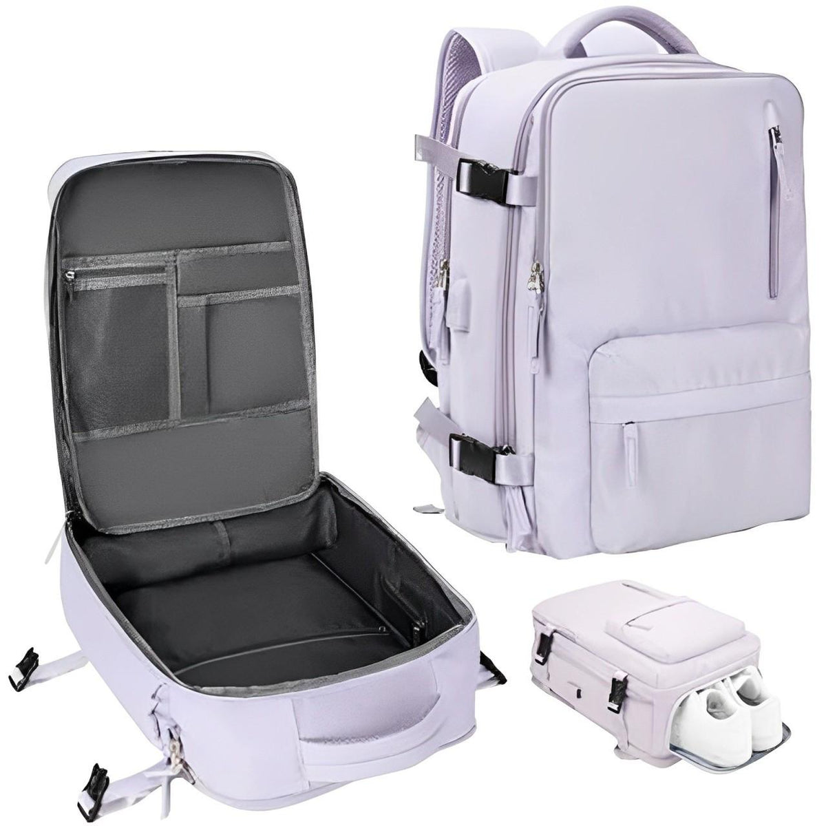 Navando ruime clamshell reisrugzak handbagage