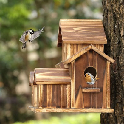 Rustica houten vogelhuisje