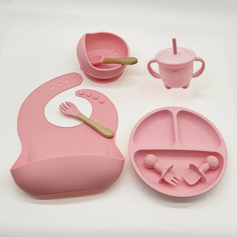 TinyBites siliconen baby eetset