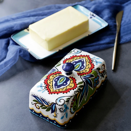 TuscanCharm handgeschilderde boterhouder