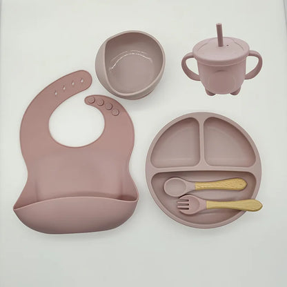 TinyBites siliconen baby eetset