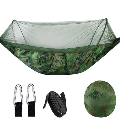 SkyNest outdoor hangmat met klamboe