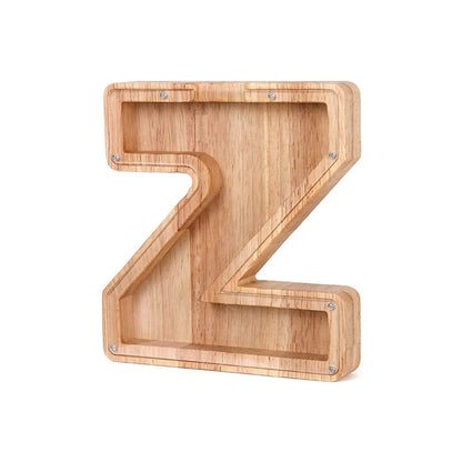 LetterSaver houten alfabet spaarpot