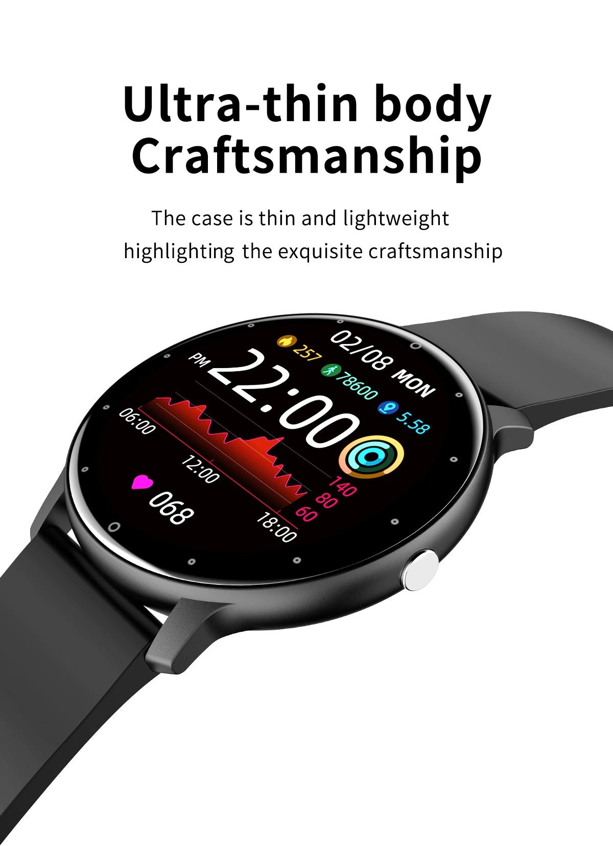 SlimLine Fit ultradunne smartwatch
