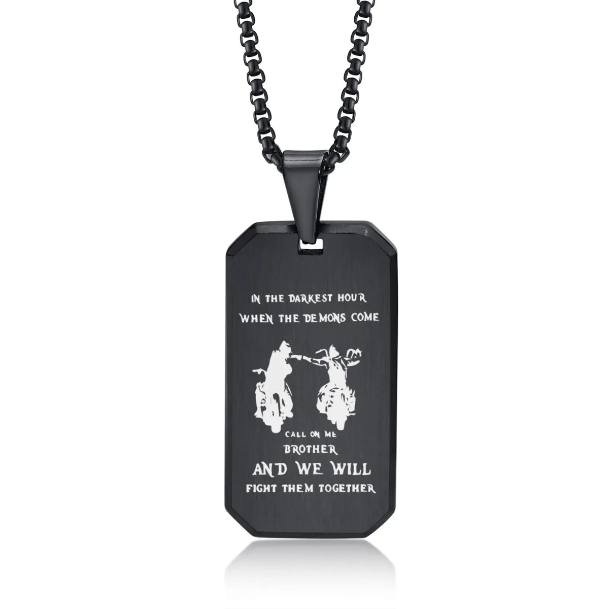 BrotherBond gepersonaliseerde dog tag halsketting