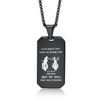 BrotherBond gepersonaliseerde dog tag halsketting