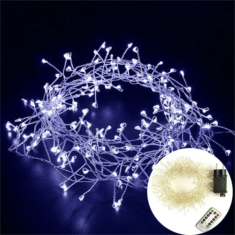 Cluster LED-lichtsnoer zilverdraad waterdicht