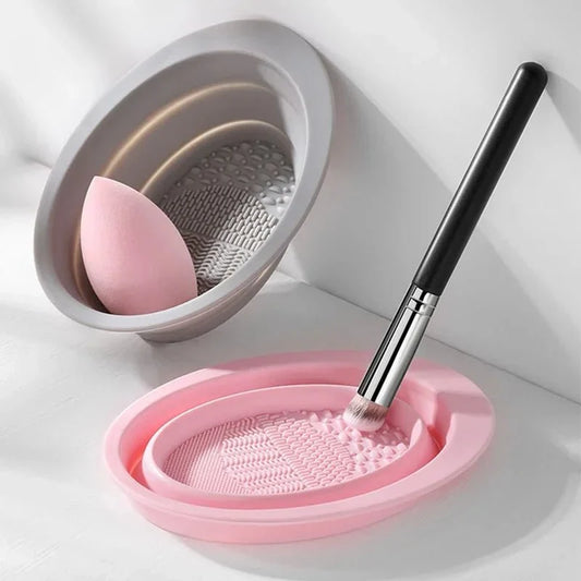 SiliClean opvouwbare siliconen make-up kwastenreiniger