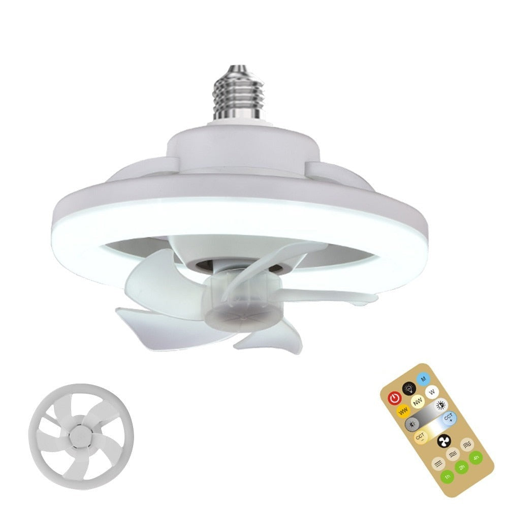 Plafondventilatorlamp met Zwenkkop en Afstandsbediening