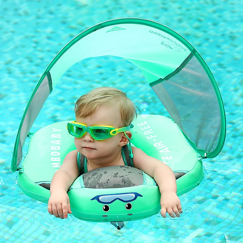 Splash babyzwemtrainer met schaduwscherm
