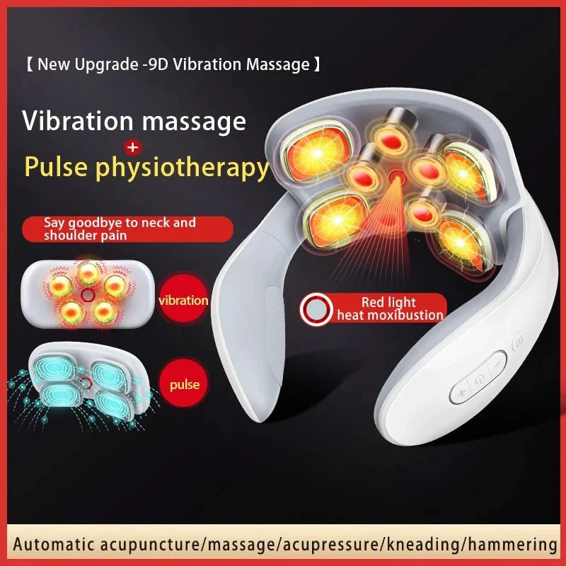 NECKVIBE slimme vibratie- en warmtenekmassageapparaat