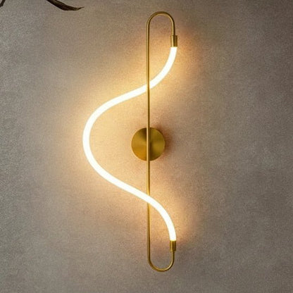 ALUGOLD moderne gouden LED wandlamp