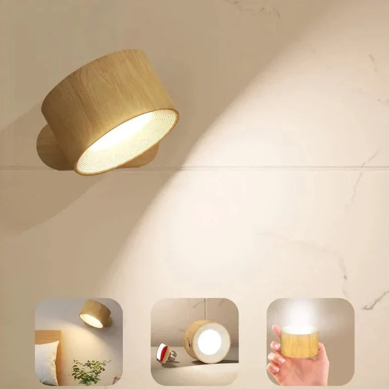 Lumio draadloze wandlamp met 360° rotatie