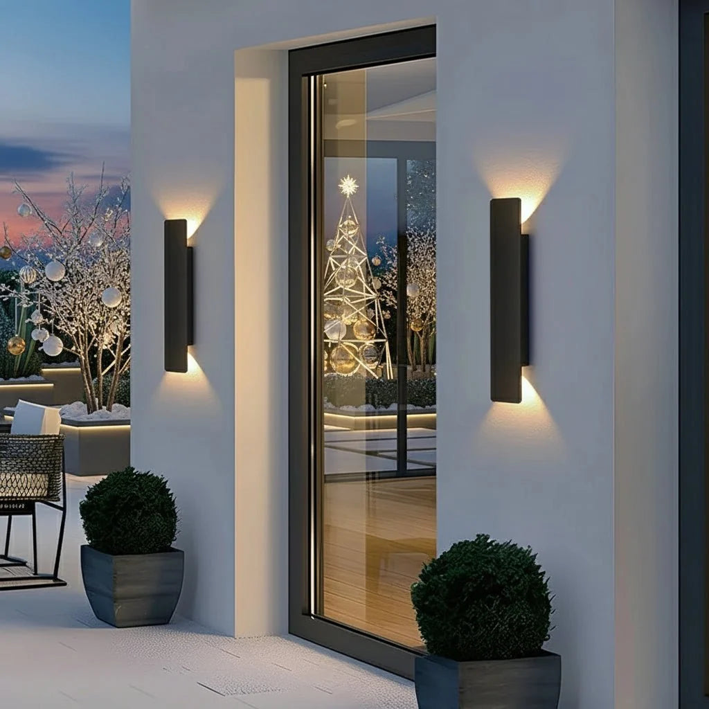 OUTGLOW waterdichte aluminium led-wandlamp