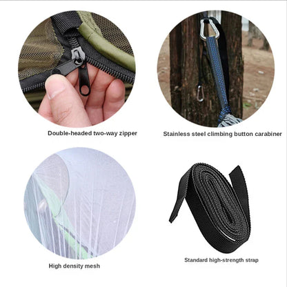 SkyNest outdoor hangmat met klamboe
