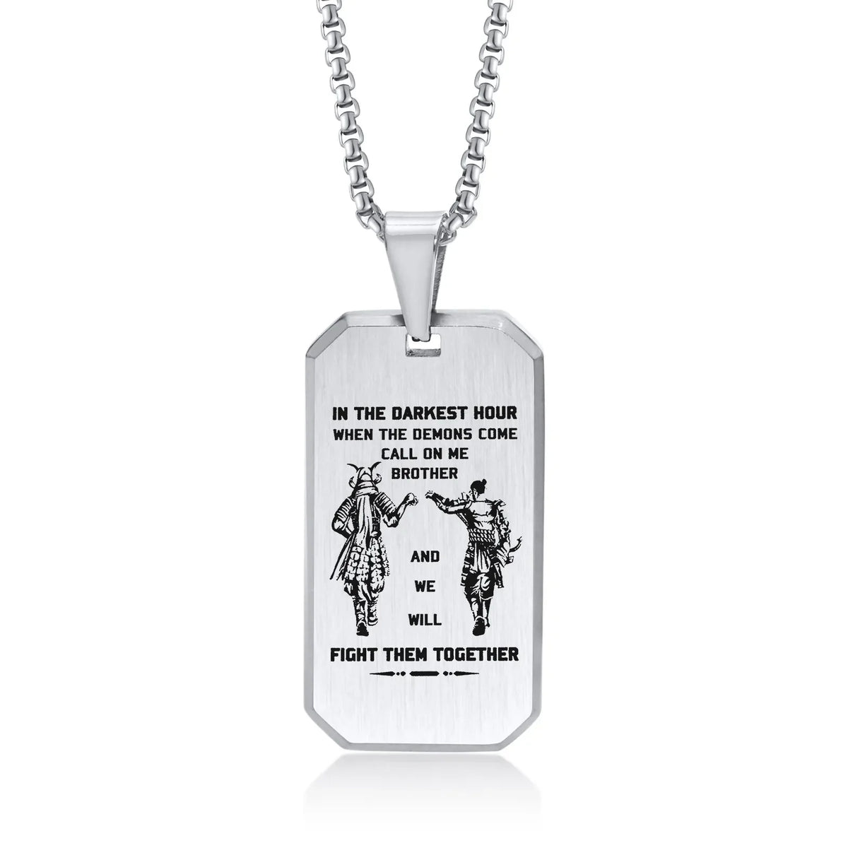 BrotherBond gepersonaliseerde dog tag halsketting
