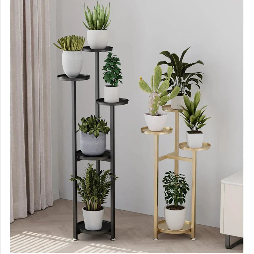 Plantenrek Meerlaags Met Ronde Planken