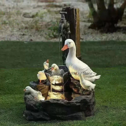 Solar Fonteinbeeld met Dierfiguur