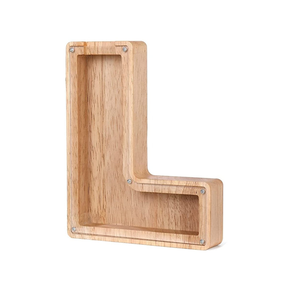 LetterSaver houten alfabet spaarpot