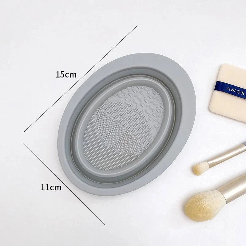 SiliClean opvouwbare siliconen make-up kwastenreiniger