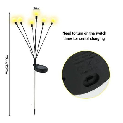 GardenLamp zonne-energie tuinverlichting met glimwormjeseffect