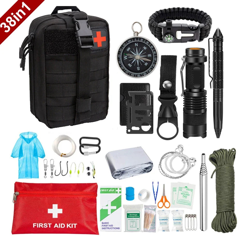 SurvivalAid 38-in-1 EHBO- en overlevingskit