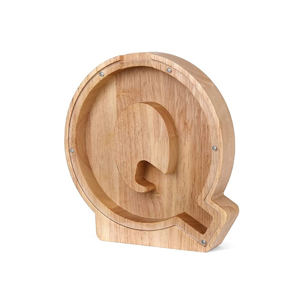 LetterSaver houten alfabet spaarpot