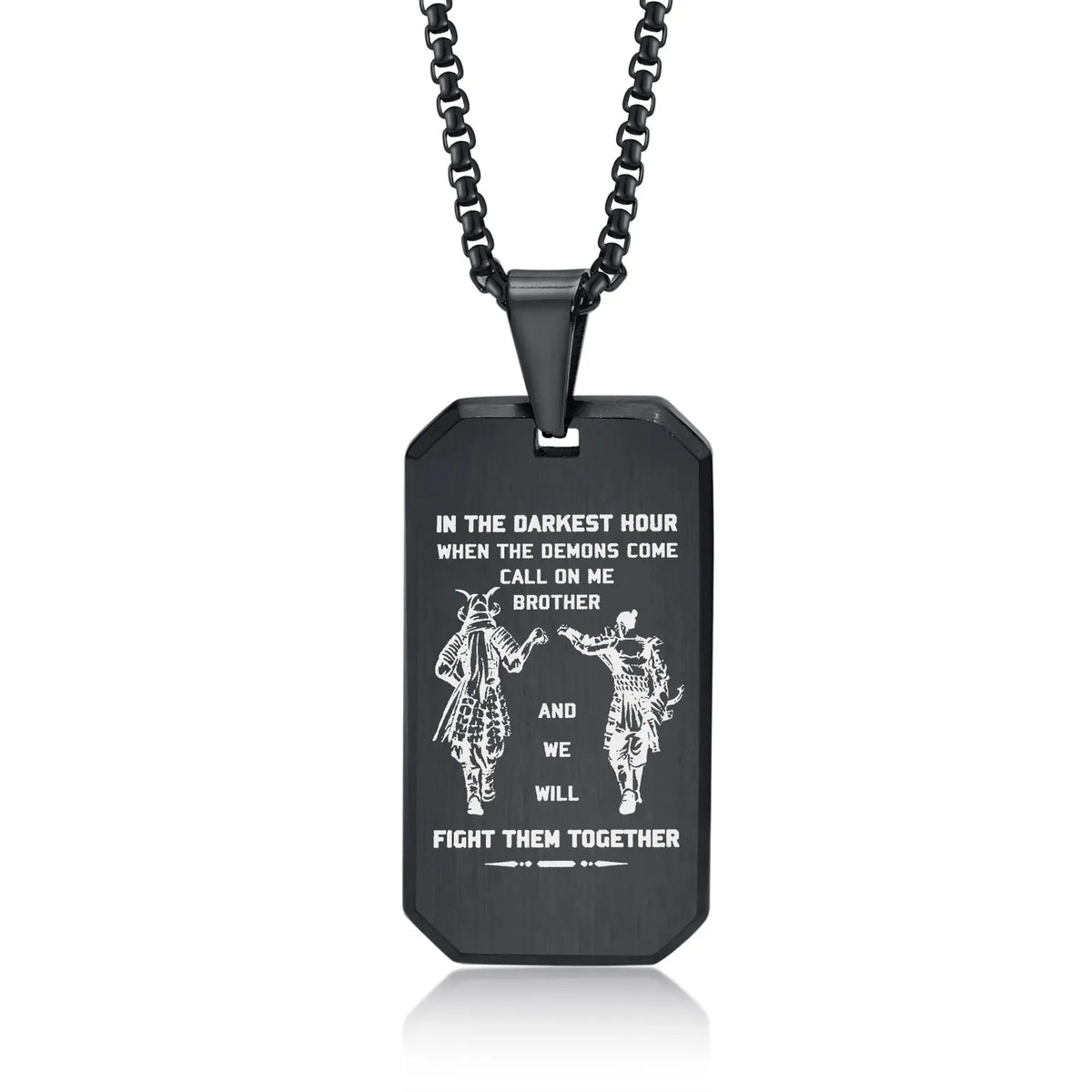 BrotherBond gepersonaliseerde dog tag halsketting