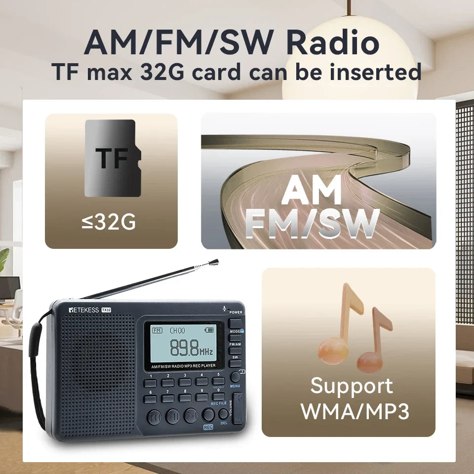 EchoWave draagbare radio