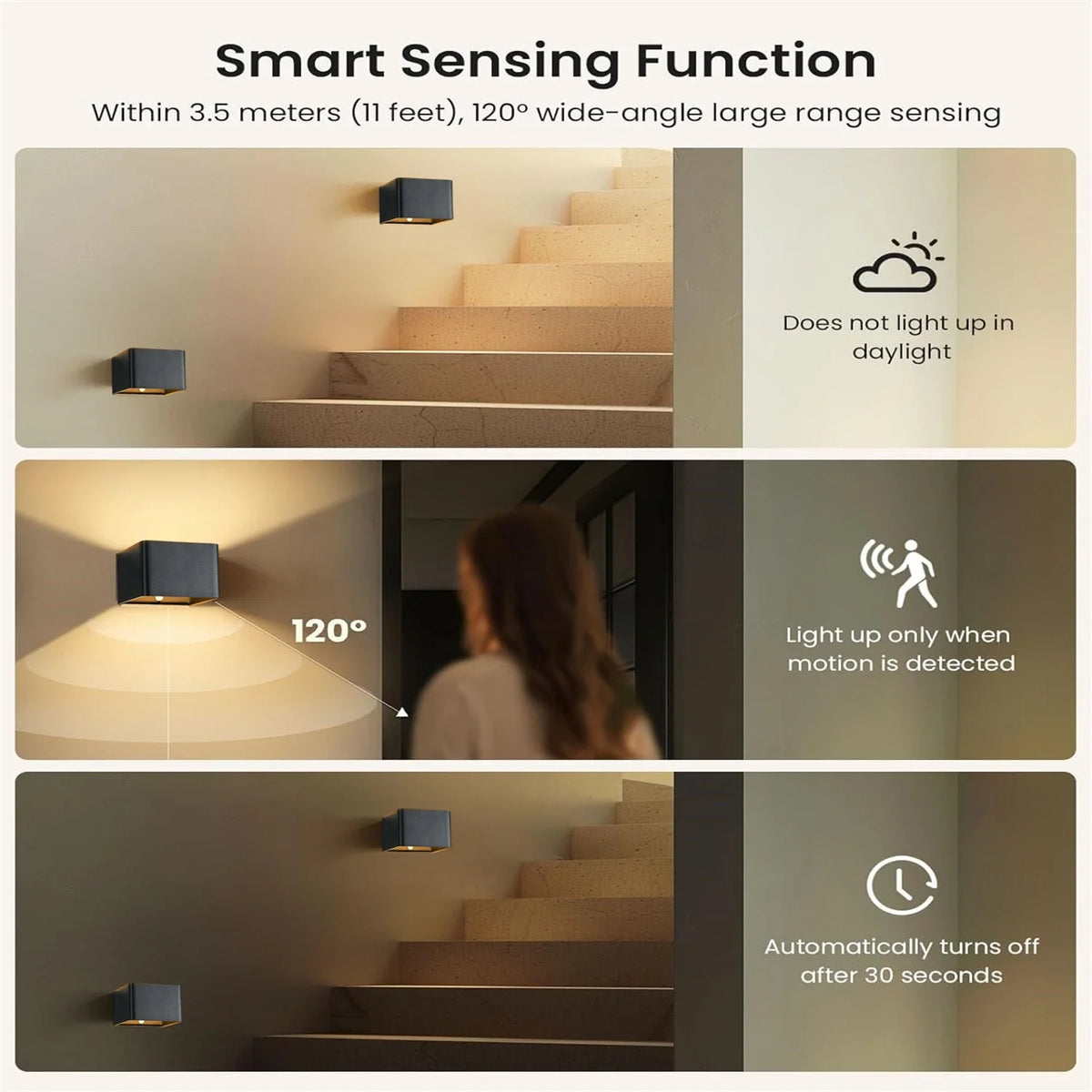 SenseArc draadloze LED wandlamp