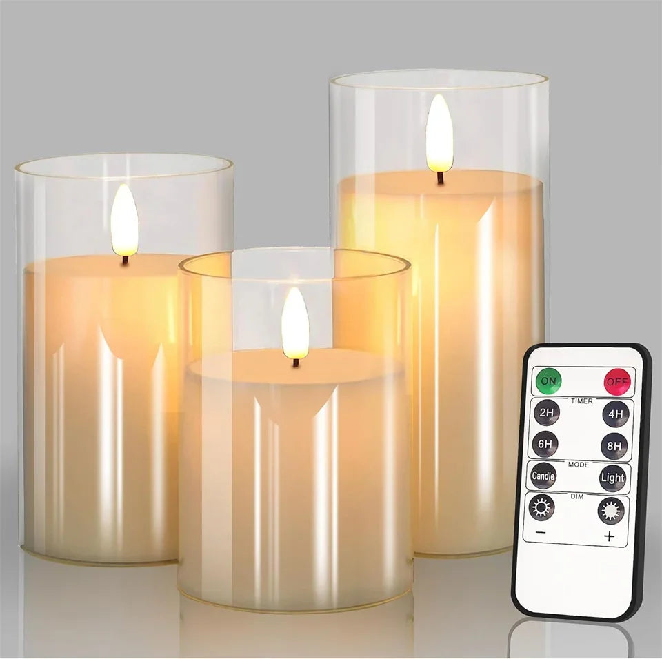 LumiGlow draadloze LED-kaarsenset
