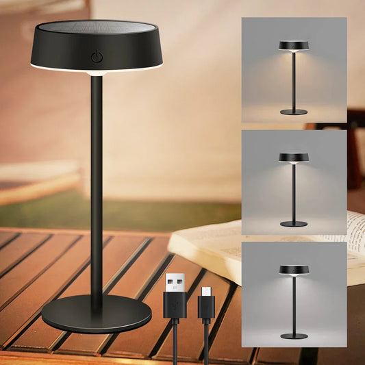 SolarGlow draadloze LED tafellamp